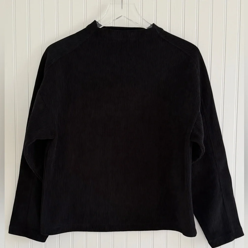 Madewell Striped Jacquard Funnelneck Top